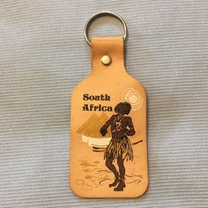 South Africa leather key chain